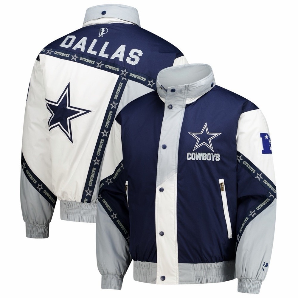 Dallas Cowboys Men's XXL (2XL) Pro Player Full-Zip Hooded Jacket Coat NFL - New